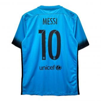 FCバルセロナ (エフシーバルセロナ) サッカーユニフォーム メンズ SIZE M スカイブルー 【10】リオネル・メッシ 2015-2016シーズン 3rd 658789-426