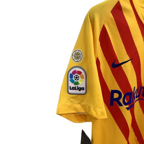 FCバルセロナ (エフシーバルセロナ) サッカーユニフォーム メンズ SIZE M イエロー 【10】リオネル・メッシ 2019-2020シーズン 4th CT2527-727