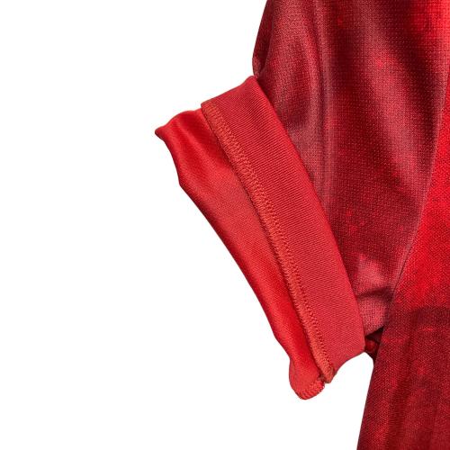 スペイン代表 (スペインダイヒョウ) 2020シーズン ホーム サッカーユニフォーム KCM79 メンズ SIZE L レッド