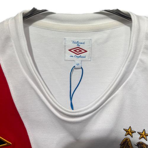 マンチェスターシティ (マンチェスター・シティ) サッカーユニフォーム メンズ SIZE 42 ホワイト ヨゴレ有 2009-2011シーズン 3rd