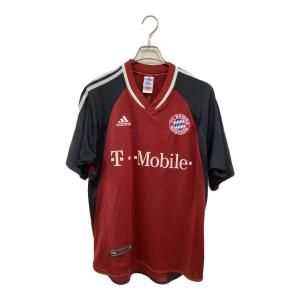 バイエルン・ミュンヘン サッカーユニフォーム メンズ SIZE O レッド×ブラック 2002-2003シーズン ホーム 694721