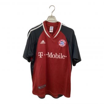 バイエルン・ミュンヘン サッカーユニフォーム メンズ SIZE O レッド×ブラック 2002-2003シーズン ホーム 694721