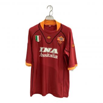 ASローマ (アッソチアツィオーネ・スポルティーバ・ローマ) サッカーユニフォーム メンズ SIZE L バーガンディー 01-02シーズン・ホーム 021KFGS0060