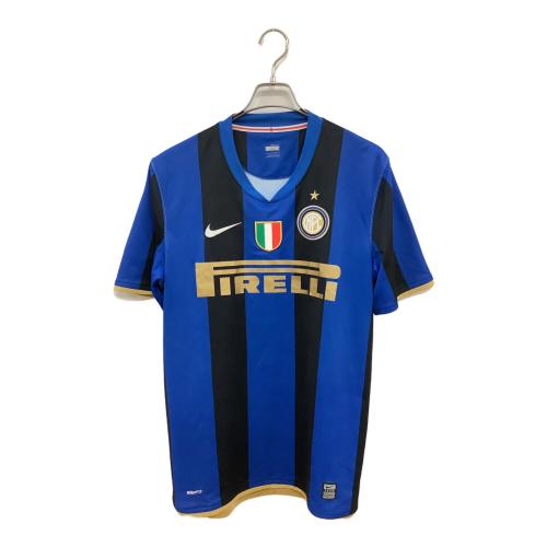 インテル・ミラノ サッカーユニフォーム メンズ SIZE L ブルーxブラック 08-09シーズン・ホーム 287408-490