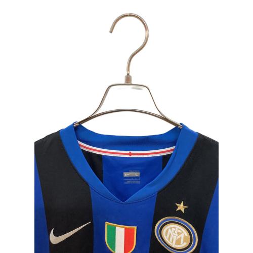 インテル・ミラノ サッカーユニフォーム メンズ SIZE L ブルーxブラック 08-09シーズン・ホーム 287408-490