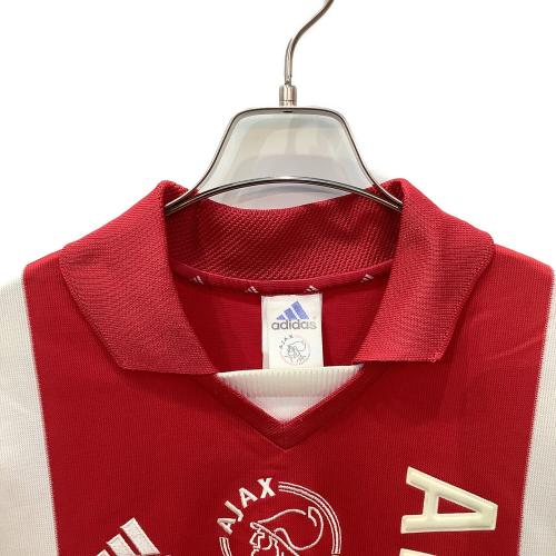 アヤックス サッカーユニフォーム メンズ SIZE O ホワイトxレッド 01-02シーズン・ホーム ASR001