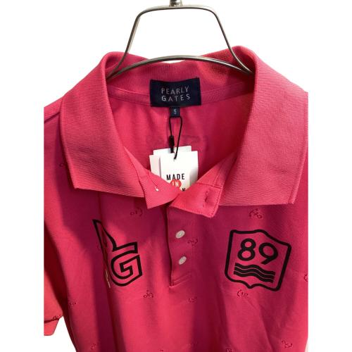 PEARLY GATES (パーリーゲイツ) ポロシャツ ゴルフウェア(トップス) 053-5260821 メンズ SIZE L ショッキングピンク