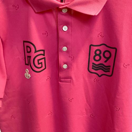 PEARLY GATES (パーリーゲイツ) ポロシャツ ゴルフウェア(トップス) 053-5260821 メンズ SIZE L ショッキングピンク