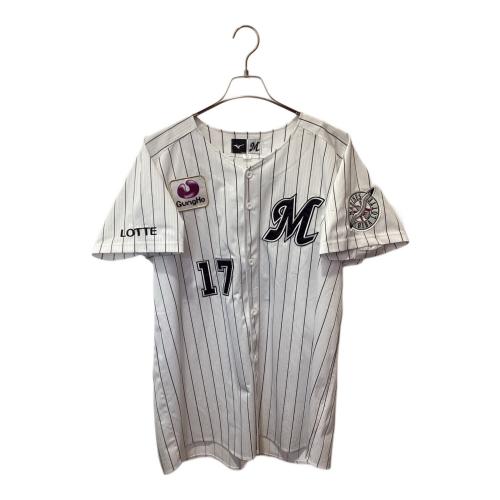 千葉ロッテマリーンズ (チバロッテマリーンズ) 応援グッズ 12JRMM00 【17】佐々木 朗希 SIZE O ホワイト