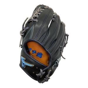 MIZUNO (ミズノ) MIZUNO PRO MAJOR QUALITY ORDER 硬式グローブ ケース付・HAGA JAPAN @ 約32㎝ ネイビー