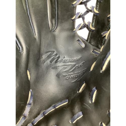 MIZUNO (ミズノ) MIZUNO PRO MAJOR QUALITY ORDER 硬式グローブ ケース付・HAGA JAPAN @ 約32㎝ ネイビー