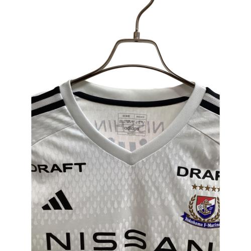 横浜F・マリノス (ヨコハマエフマリノス) 2023シーズン・アウェイ サッカーユニフォーム HT5686 優勝パッチ付 メンズ SIZE 3XL ホワイト