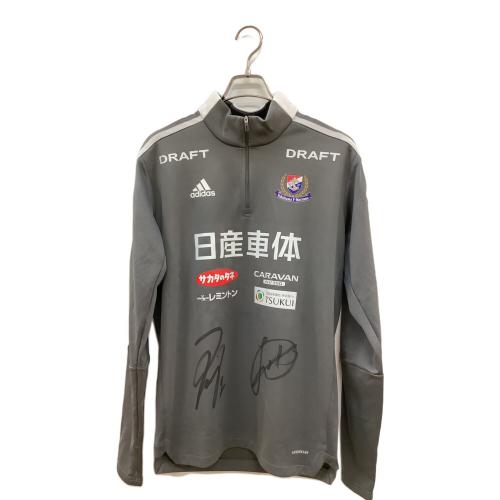 横浜F・マリノス (ヨコハマエフマリノス) サポーターグッズ SIZE XO グレー・※サイン証明無 ジャージトップ ピステトップティロ GM7355