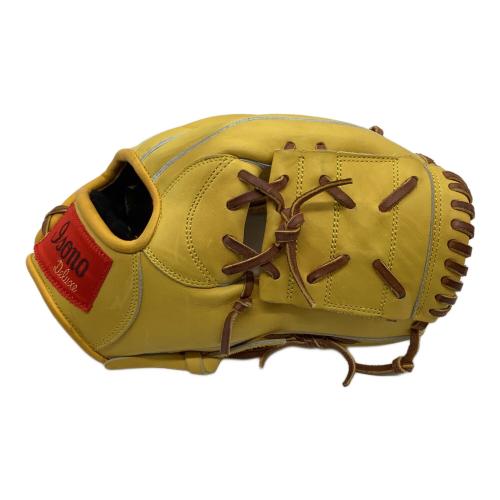 Isono Deluxe 硬式グローブ 収納ケース付 約26.5cm イエロー