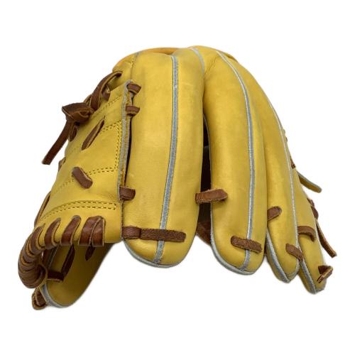 Isono Deluxe 硬式グローブ 収納ケース付 約26.5cm イエロー