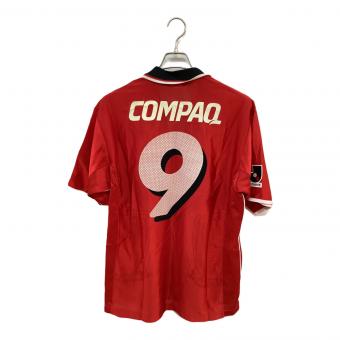 浦和レッズ (ウラワレッズ) 【9】福田正博・2001-2002シーズン・ホーム サッカーユニフォーム PXA-RE01RT メンズ SIZE L-O レッド