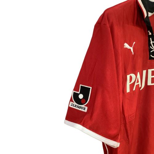浦和レッズ (ウラワレッズ) 【9】福田正博・2001-2002シーズン・ホーム サッカーユニフォーム PXA-RE01RT メンズ SIZE L-O レッド