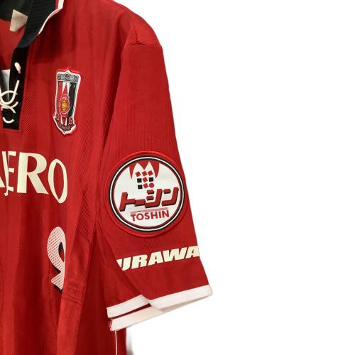 浦和レッズ (ウラワレッズ) 【9】福田正博・2001-2002シーズン・ホーム サッカーユニフォーム PXA-RE01RT メンズ SIZE L-O レッド