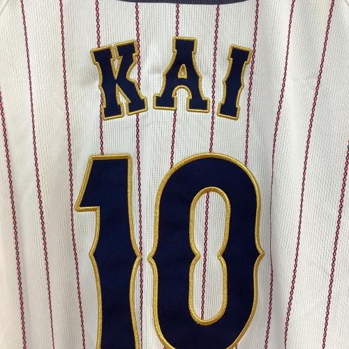 日本代表(侍ジャパン) (ニホンダイヒョウ(サムライジャパン)) レプリカユニフォーム WBC 2023 【10】甲斐拓也 応援グッズ 12JCAU9008 SIZE L ホワイト