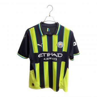 マンチェスター・シティ 24-25シーズン・アウェイ サッカーユニフォーム 775086-02 ネイビーxイエロー SIZE L