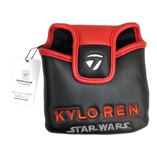 TaylorMade (テーラーメイド) ヘッドカバー ブラックxレッド マレット向けパターカバー