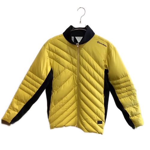 TaylorMade (テーラーメイド) ハイブリッドダウンジャケット ゴルフウェア(トップス) TA928 メンズ SIZE O イエローxブラック