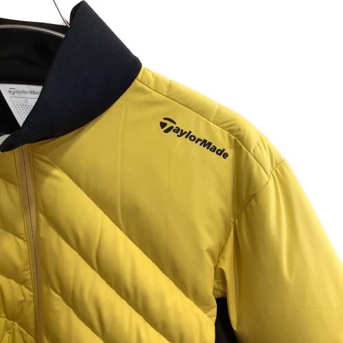 TaylorMade (テーラーメイド) ハイブリッドダウンジャケット ゴルフウェア(トップス) TA928 メンズ SIZE O イエローxブラック
