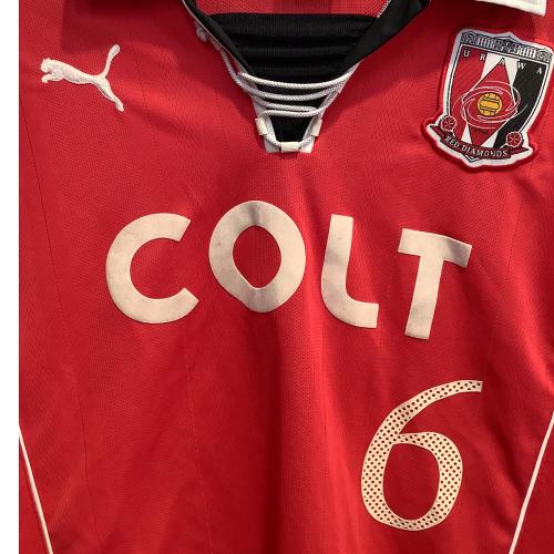 浦和レッズ (ウラワレッズ) 【6】山田暢久・2003シーズン・ホーム サッカーユニフォーム PXA03RERT SIZE M