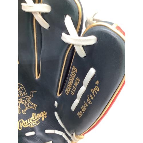 RAWLINGS (ローリングス) HOHメジャースタイル 軟式グローブ GR2HMB88FB 12.5(31.8cm) ネイビー×レッド