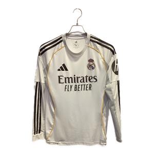 レアル・マドリード 25-26シーズン ホーム サッカーユニフォーム JN8884 ホワイト 長袖 SIZE M