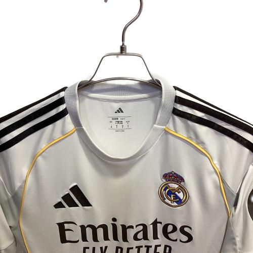 レアル・マドリード 25-26シーズン ホーム サッカーユニフォーム JN8884 ホワイト 長袖 SIZE M