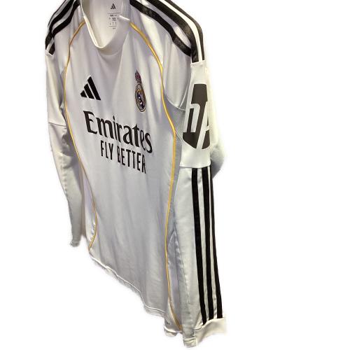 レアル・マドリード 25-26シーズン ホーム サッカーユニフォーム JN8884 ホワイト 長袖 SIZE M