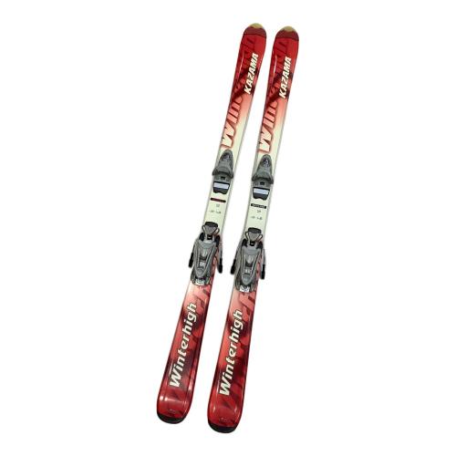 KAZAMA (カザマ) WINTERHIGH カービングスキー レッドxホワイト 150cm