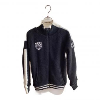 PEARLY GATES (パーリーゲイツ) ジップアップセーター ゴルフウェア(トップス) 055-9172002 レディース SIZE S ブラックxホワイト