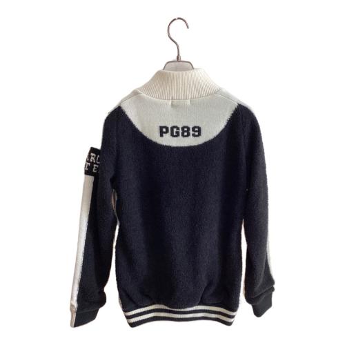 PEARLY GATES (パーリーゲイツ) ジップアップセーター ゴルフウェア(トップス) 055-9172002 レディース SIZE S ブラックxホワイト