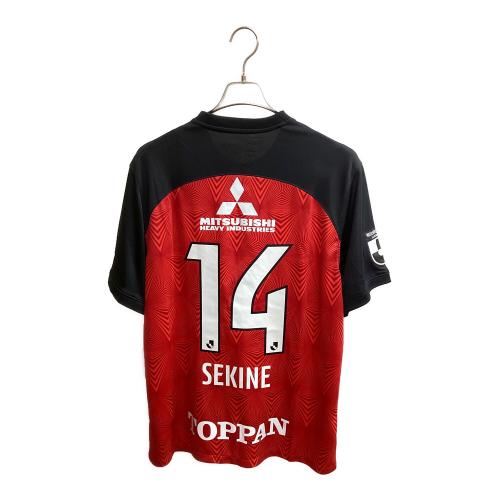 浦和レッズ (ウラワレッズ) 【14】関根 貴大・2023シーズン・ホーム サッカーユニフォーム DO8346-010 レッド SIZE XXL