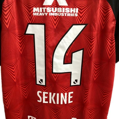 浦和レッズ (ウラワレッズ) 【14】関根 貴大・2023シーズン・ホーム サッカーユニフォーム DO8346-010 レッド SIZE XXL