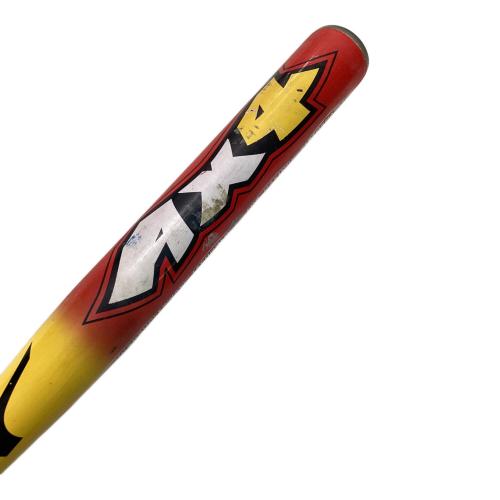 MIZUNO (ミズノ) AX4 ソフトボール用バット 2TP-51440 @ 84cm/5.7cm レッド×イエロー
