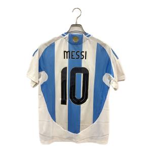 アルゼンチン代表 (アルゼンチンダイヒョウ) 【10】リオネル・メッシ・2024シーズン・ホーム・オーセンティック サッカーユニフォーム IP8388 スカイブルーxホワイト SIZE XL