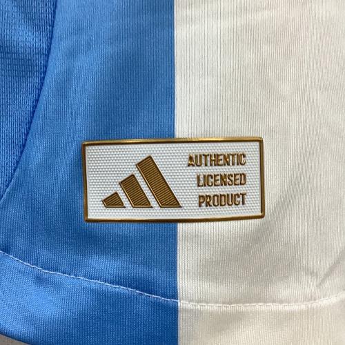 アルゼンチン代表 (アルゼンチンダイヒョウ) 【10】リオネル・メッシ・2024シーズン・ホーム・オーセンティック サッカーユニフォーム IP8388 スカイブルーxホワイト SIZE XL