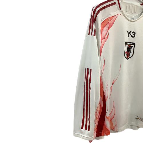 日本代表 (ニホンダイヒョウ) 2024シーズン・アウェイ・オーセンティック・長袖 サッカーユニフォーム IS8022 ホワイト SIZE 2XL
