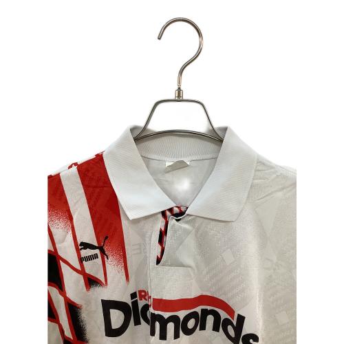 浦和レッズ (ウラワレッズ) 【21】1994-1996シーズン・アウェイ・ユース年代仕様長袖 サッカーユニフォーム PXA-REDSD ホワイト SIZE XO(3L相当)