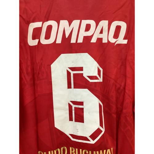 浦和レッズ (ウラワレッズ) 【6】ギド・ブッフバルト・1997シーズン・・引退記念ユニフォーム サッカーユニフォーム レッド