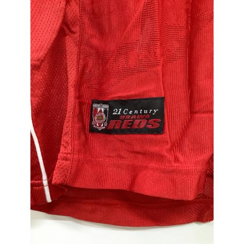 浦和レッズ (ウラワレッズ) 【9】福田正博・2001-2002シーズン・ホーム サッカーユニフォーム PXA02RERT レッド・引退記念ユニフォーム SIZE SIZE L-O