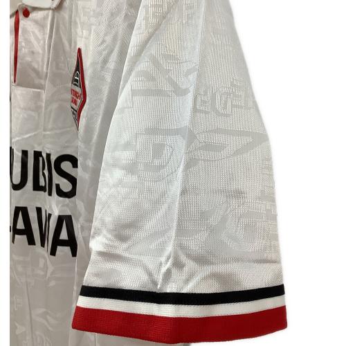 浦和レッズ (ウラワレッズ) 1995-1996シーズン・アウェイ サッカーユニフォーム ホワイト SIZE O(XL相当)