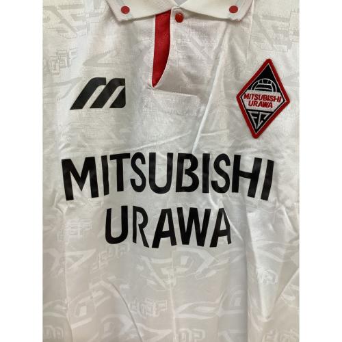 浦和レッズ (ウラワレッズ) 1995-1996シーズン・アウェイ サッカーユニフォーム ホワイト SIZE O(XL相当)