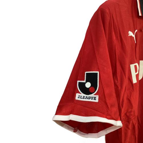 浦和レッズ (ウラワレッズ) 【9】福田正博・2001-2002シーズン・ホーム サッカーユニフォーム PXA02RERT レッド・引退記念ユニフォーム SIZE SIZE L-O