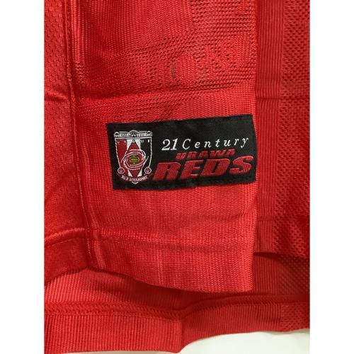 浦和レッズ (ウラワレッズ) 【9】福田正博・2001-2002シーズン・ホーム サッカーユニフォーム PXA02RERT レッド・引退記念ユニフォーム SIZE SIZE L-O