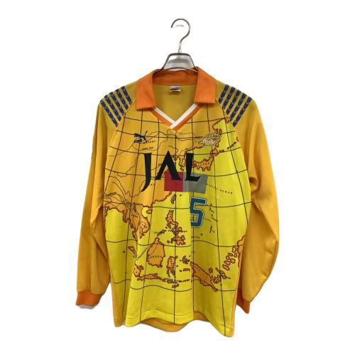 清水エスパルス (シミズエスパルス) 【5】1992シーズン・ホーム・長袖・カップ戦仕様 サッカーユニフォーム イエロー SIZE XO(3L相当)