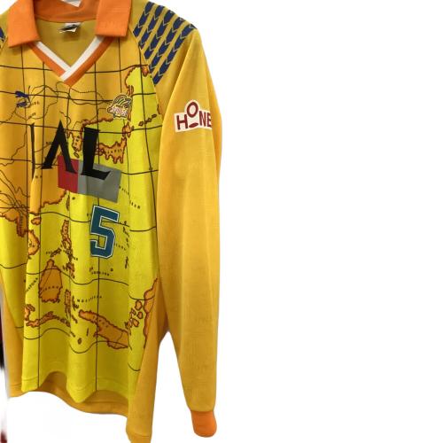 清水エスパルス (シミズエスパルス) 【5】1992シーズン・ホーム・長袖・カップ戦仕様 サッカーユニフォーム イエロー SIZE XO(3L相当)